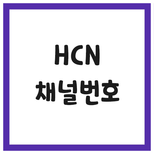 Read more about the article HCN 채널 번호 편성표 보기