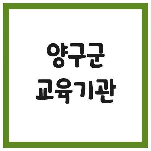 Read more about the article 양구군 유치원 및 초,중,고등학교 전화번호