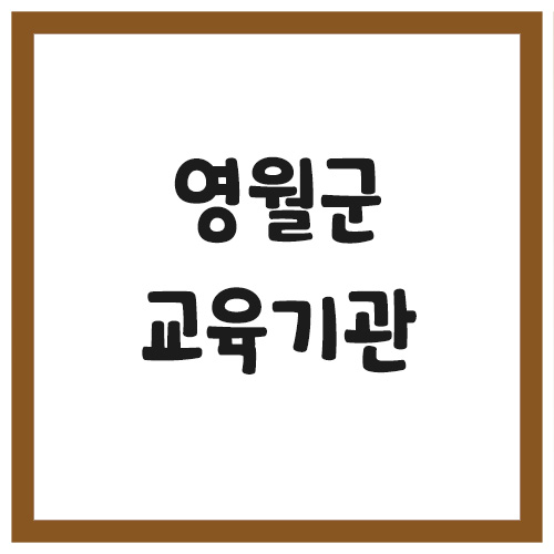 영월군 유치원 및 초,중,고등학교 전화번호