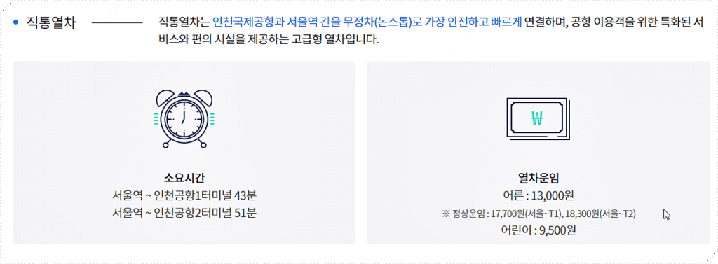 공항철도 요금